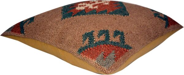 3 PCS Set of Indian Kilim Jute Cushion Cover 18x18 Vintage Ethnic Handmade Art Rug Pillows Case Hand-Loom Cushion Covers - Image 3