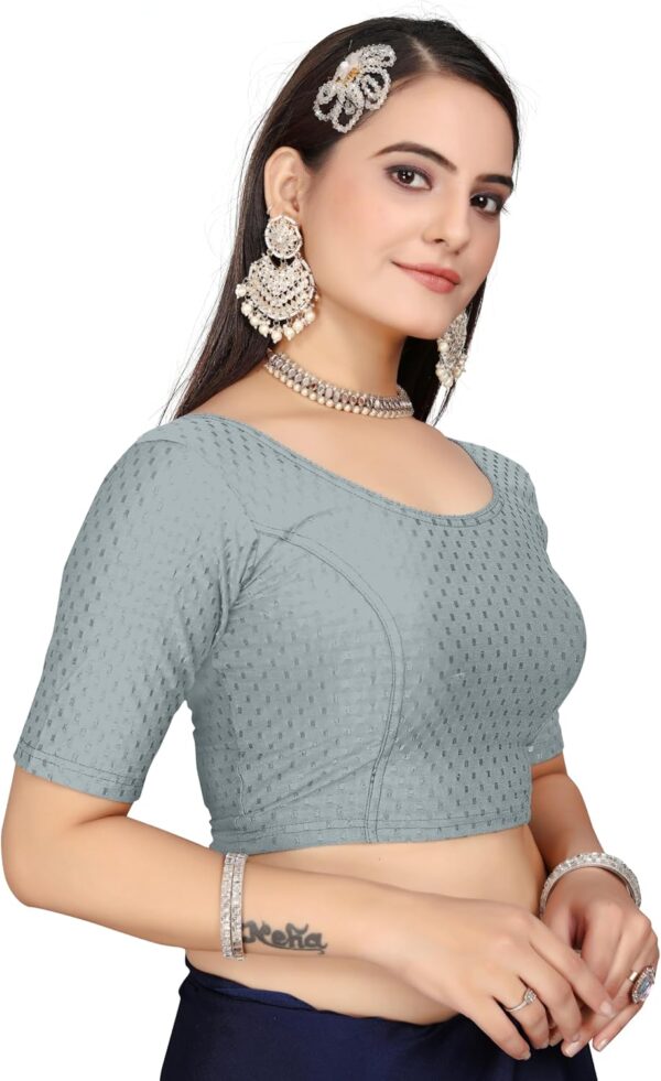 Women's Round Neck Half Sleeve Blouse - Image 4
