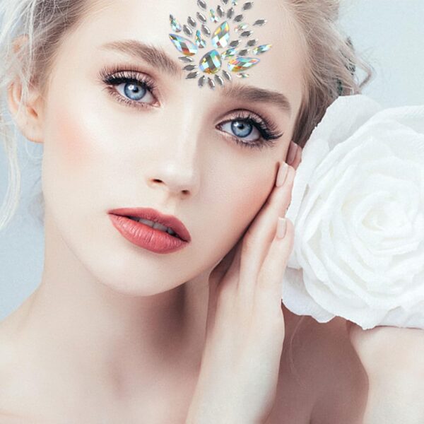 50 Sets Rhinestone Body Jewelry Stick On Crystal Costume Tattoo Nipple Crystal Gem Stones Bindi Stickers - Image 6