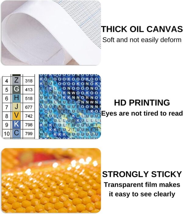 URBEST Diamond Painting Dotz Kits for Adults DIY 5d Gem Vizuarts Jewel Art(Vangogh-2, 2Pieces) - Image 6