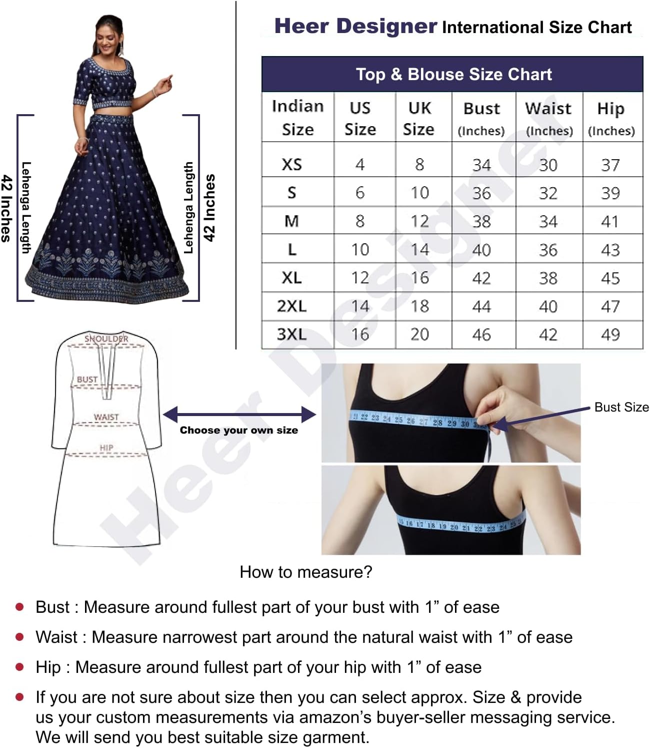 Heer Designer IN Indian Designer Bridal Lehenga Chaniya Choli for Women Readymade Navratri Wedding Partywear ready to wear - Image 2