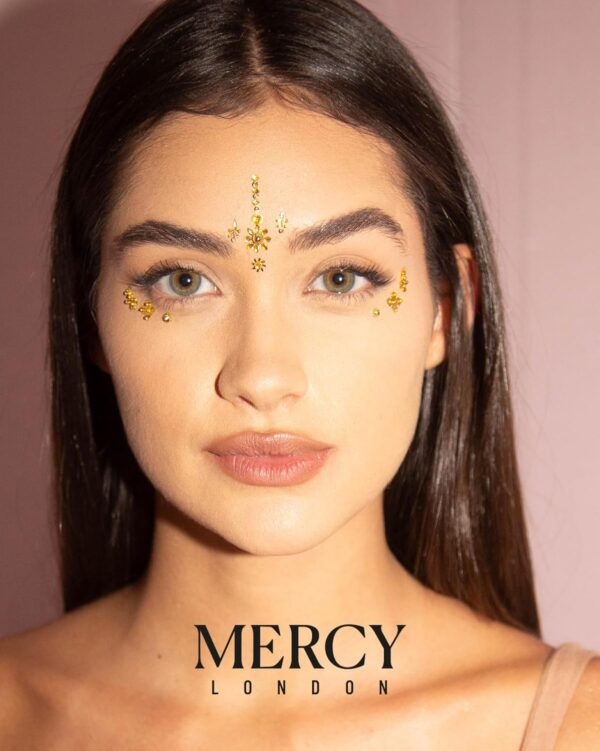 Floral Gold Bindi ✮ Crystal Indian Bindi Face Jewels Gold Multi Packet - Image 3