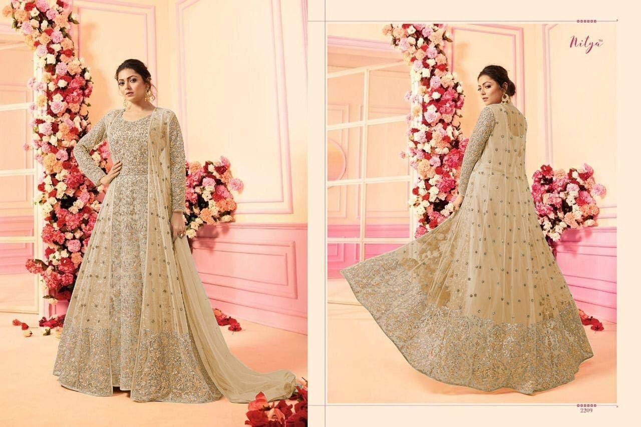 Delisa Indian/Pakistani Bollywood Party Wear Long Anarkali Gown for Womens LT NNew - Image 3