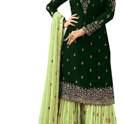 Delisa Indian/Pakistani Party Wear Wedding Wear Sharara Style Salwar Suit for Women Fiona
