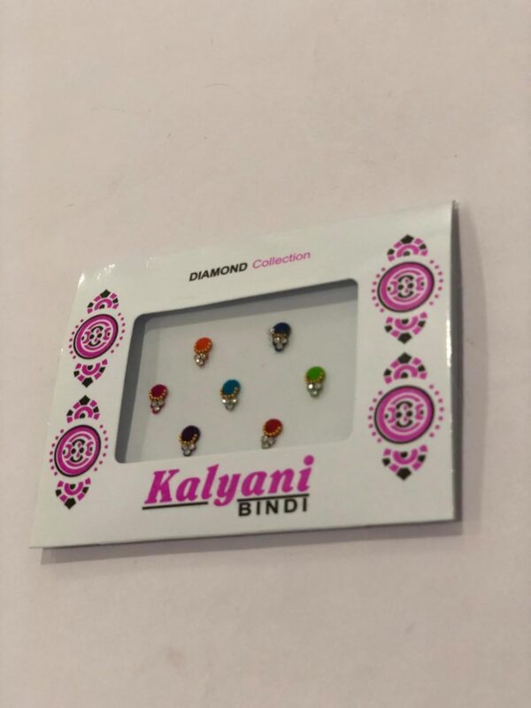 Bindi Forehead Stickers Adhesive Indian Daily Use Forehead Multicolor Round 3 Silver Dot Bindi for Women(SM-Bindi-12), Medium - Image 3