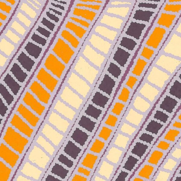 Mainie Desert Country Long Rectangle Chiffon Scarf, Australian Aboriginal Art Print, Chiffon Silk Neck Scarves for Women Fashion, Rectangle Long Lightweight, Designer Scarves for Women Gifts - Image 8