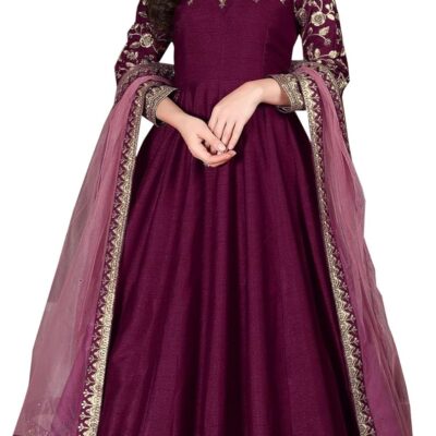 Indian Party Wear Long Anarkali Dupatta Gown Suits Pakistani Ready To Wear Salwar Kameez Dresses