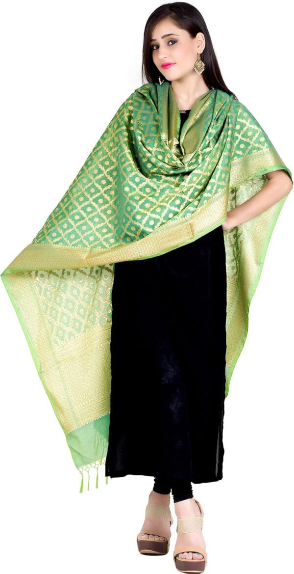 Chandrakala Banarasi Dupatta for Women,Shawl Scarf Wrap Chunni (DP-276) - Image 3