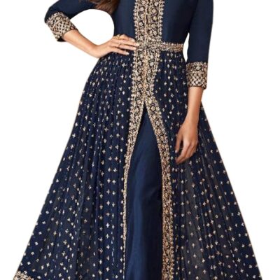 Eid Special Stitched Slit Anarkali Gown Pakistani Indian Designer Anarkali Shalwar Kameez Suits
