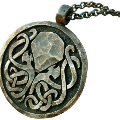 Handcrafted H.P. Lovecraft Cthulhu Octopus Necklace Pendant Jewelry Amulet Made Solid Brass Casting - Necklace for Men and Women