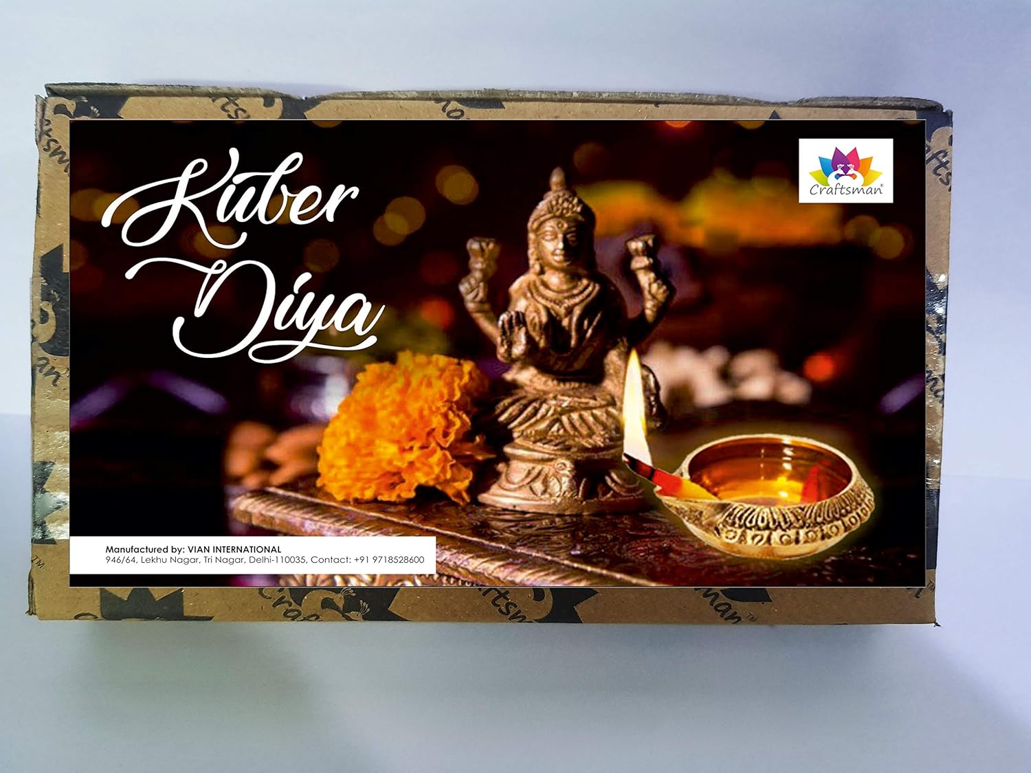 SATVIK 10 pc Indian Pooja Kuber Diya for Diwali Decoration. Handmade Oil Lamp with Golden Engraved Made of Brass Metal. Vilakku for Puja Pooja. Traditional Indian Deepawali Housewarming Gift Items - Image 5