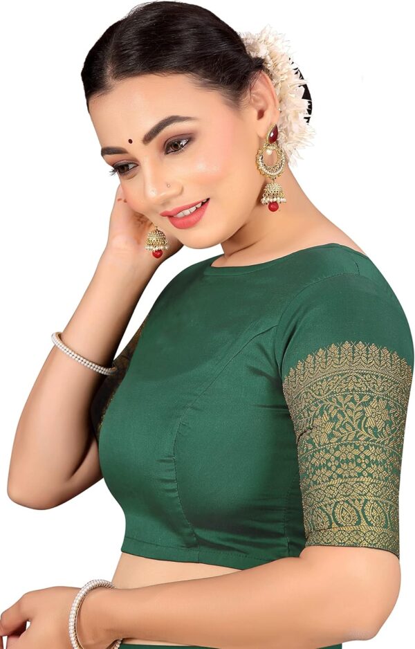 Women's Readymade Silk Blouse - Image 3