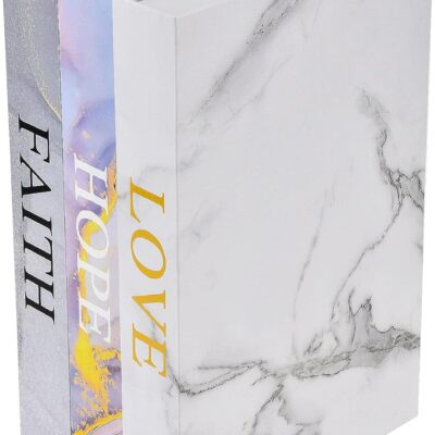 Decorative Book Box for Shelves Modern Pink Decor Books for Entry Table Coffee Table Decor Fake Books Fashion Books Decor with Satin Ribbon (Z110)