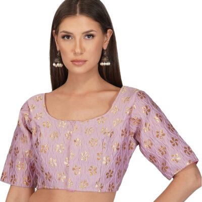 Women's Cotton Silk Half Sleeve Blouse Party Wear