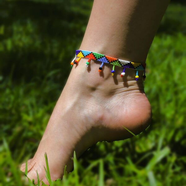 Ndlovu Anklet | by Woza Moya (Come Spirit of Change) | Handmade by The Hillcrest AIDS Centre Trust Crafters in South Africa - Image 3