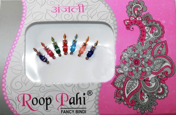 IS4A 10 Pack Bindi for Women, Bindi Jewelry Forehead, Indian Bindi, Bindi Face Jewels Multicolored Face Bindi Stickers - Image 3
