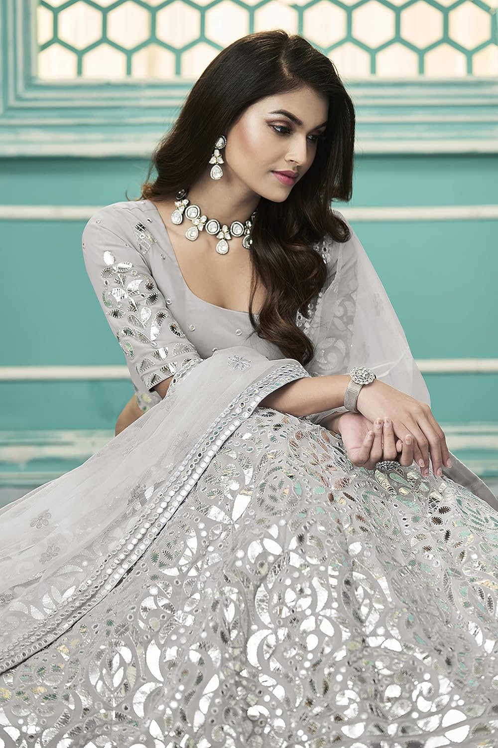Fashion Boutique New Ready to wear Indian Wedding Traditional Wear Lehenga Choli for Womens (Gul-10) - Image 3