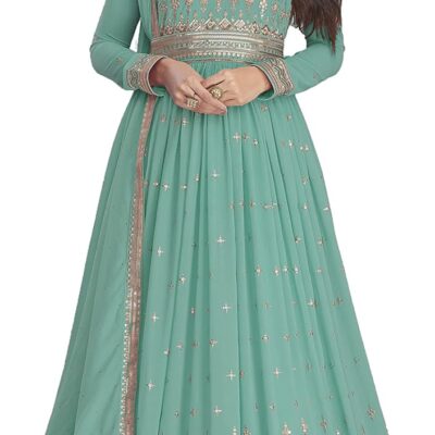 indian pakistani party/wedding night heavy anarkali ready to wear salwar kameez suit for women (2554)