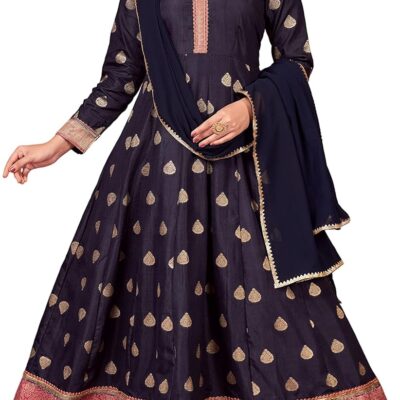 Plus Size Indian Pakistani Kurti for Womens With Dupatta | Art Silk Woven Kurta Kurtis Dress For Women