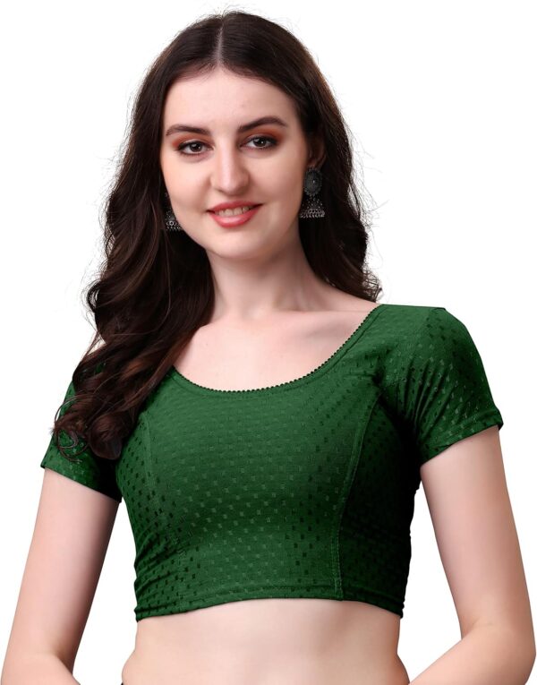 Women's Round Neck Short Sleeve Blouse - Image 2