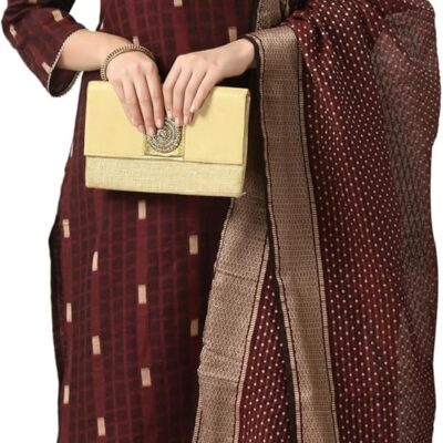 AnjuShree Choice Women Indian Embroidered kurti set for women with dupatta
