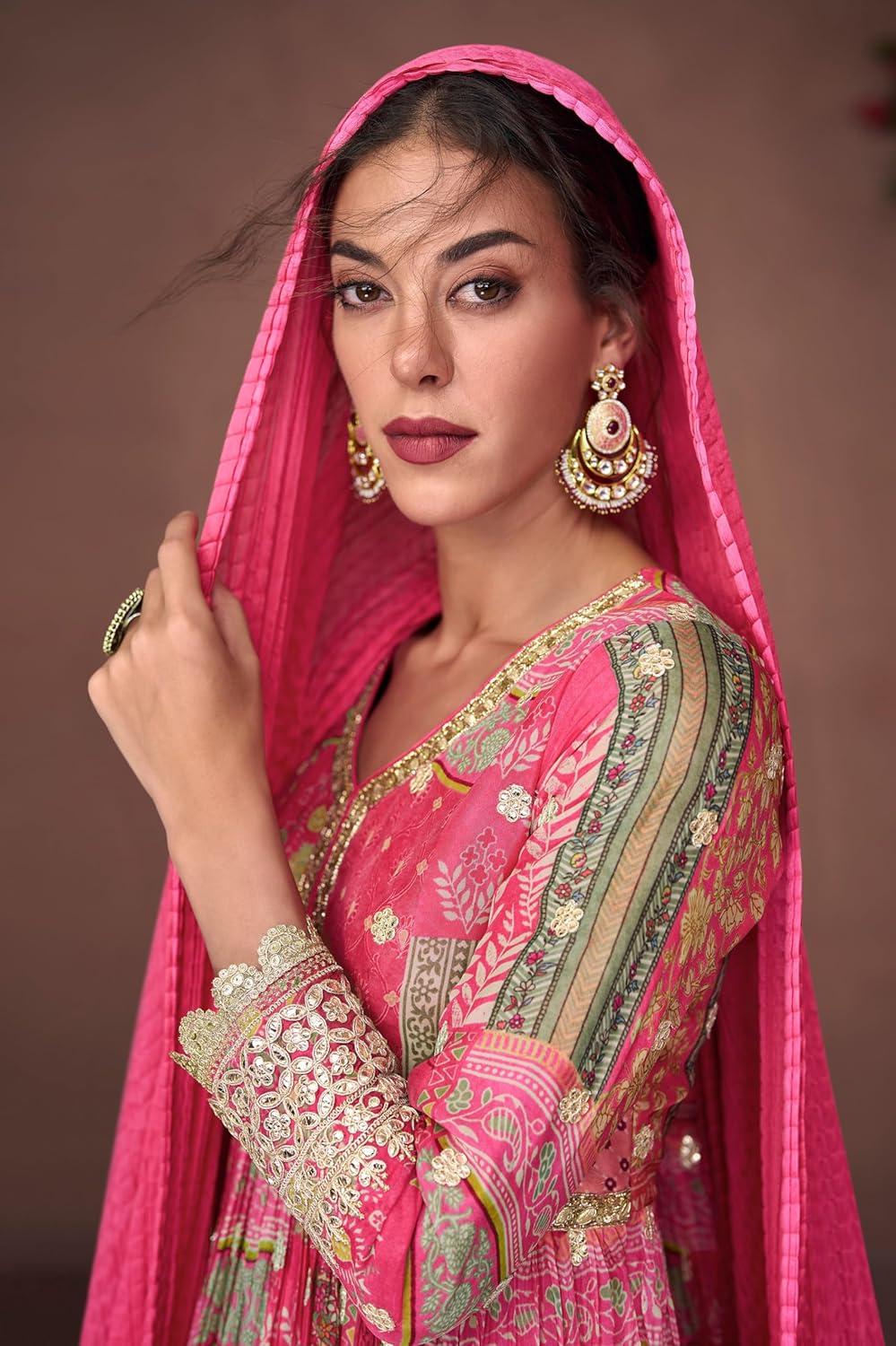 Eid festival salwar kameez ready to wear suit indian pakistani style party embroidered for women (2722) - Image 4