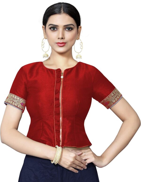 Women's Party Wear Readymade Bollywood Designer Indian Style Padded Blouse for Saree Crop Top Choli