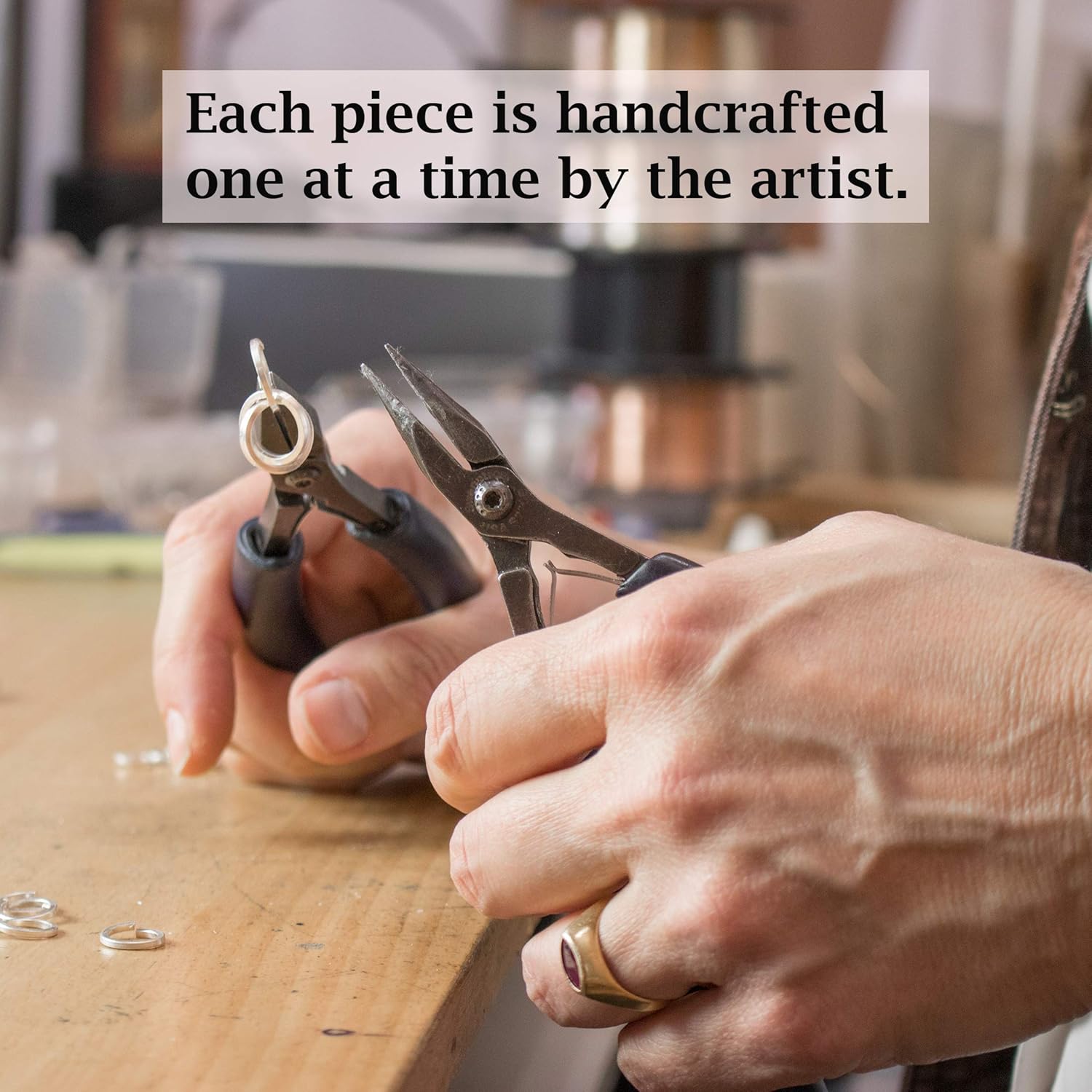 Minimalist Two-Tone Dainty Dangle Earrings with Mixed 14K Gold-Filled and 925 Sterling Silver Circles - Everyday Jewelry Gift for Women - Image 5