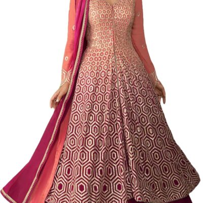 Delisa Fashion New Indian Pakistani Salwar Kameez Dress Anarkali Gown Suit Set ready to wear for Women with dupatta-5243