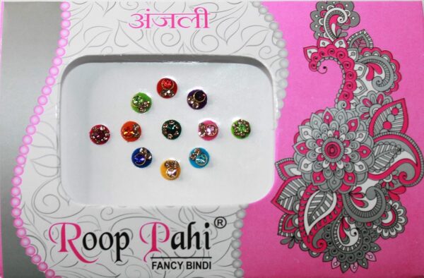 IS4A 10 Pack Bindi for Women, Bindi Jewelry Forehead, Indian Bindi, Bindi Face Jewels Multicolored Face Bindi Stickers - Image 4