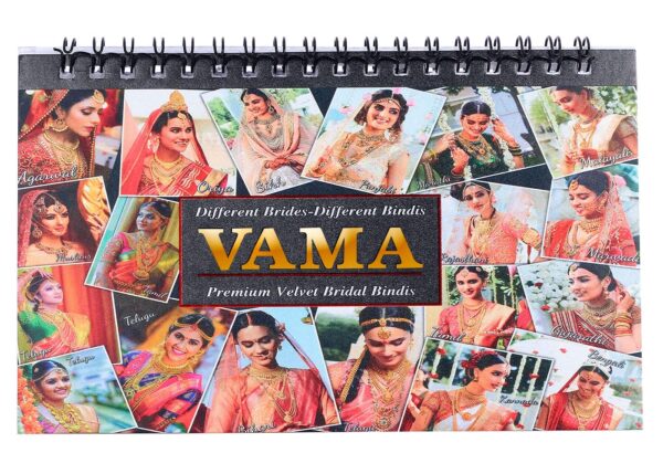 VAMA Premium Velvet Multicolor Forehead Stickers Bindiya Bindis Bollywood Bindi Booklet for Women (Pack of 948 - Bindi Book) - Image 7