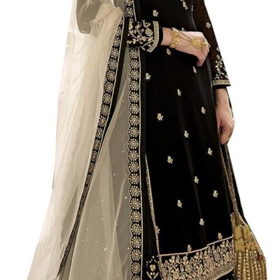 Delisa New Indian/Pakistani Eid Special Party/Ethnic wear Georgette Straight Ghagra Style Salwar for Womens NEW 00