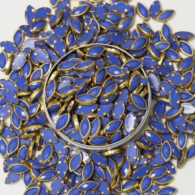 Embroiderymaterial 500 Pcs, 4X8 MM Glue On Jewels Stones for Crafts, Clothes, Jewelry Making, Resin Kundan Stone Gems, Craft Stones for Embellishments, Gemstone Cabochons, DIY Craft Supplies