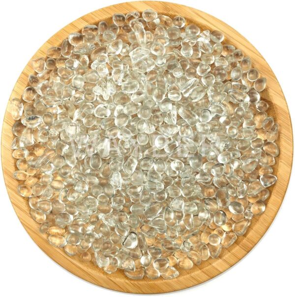 WAYBER Glass Stones, 1Lb/460g Irregular Sea Glass Dercorative Rocks Non-Toxic Artificial Crystal Pebbles for Aquarium Decoration/Vase Filler/Table Scatter/Handcraft/Jewelry Making/Gems Display, Clear - Image 5