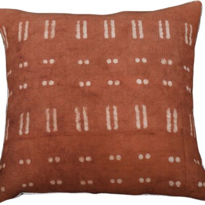 Trade Star 100% Cotton Throw Pillow Cover Decorative Square Pillow Cover Home Furnishing Cushion Cover Euro Sham Hand Block Printed Cushion Cover Boho Rustic Farmhouse (Pattern 4, 20 x 20 Inches)