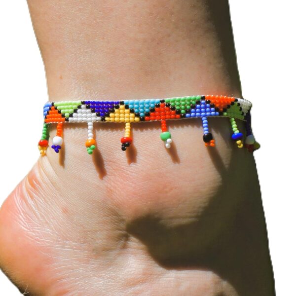 Ndlovu Anklet | by Woza Moya (Come Spirit of Change) | Handmade by The Hillcrest AIDS Centre Trust Crafters in South Africa