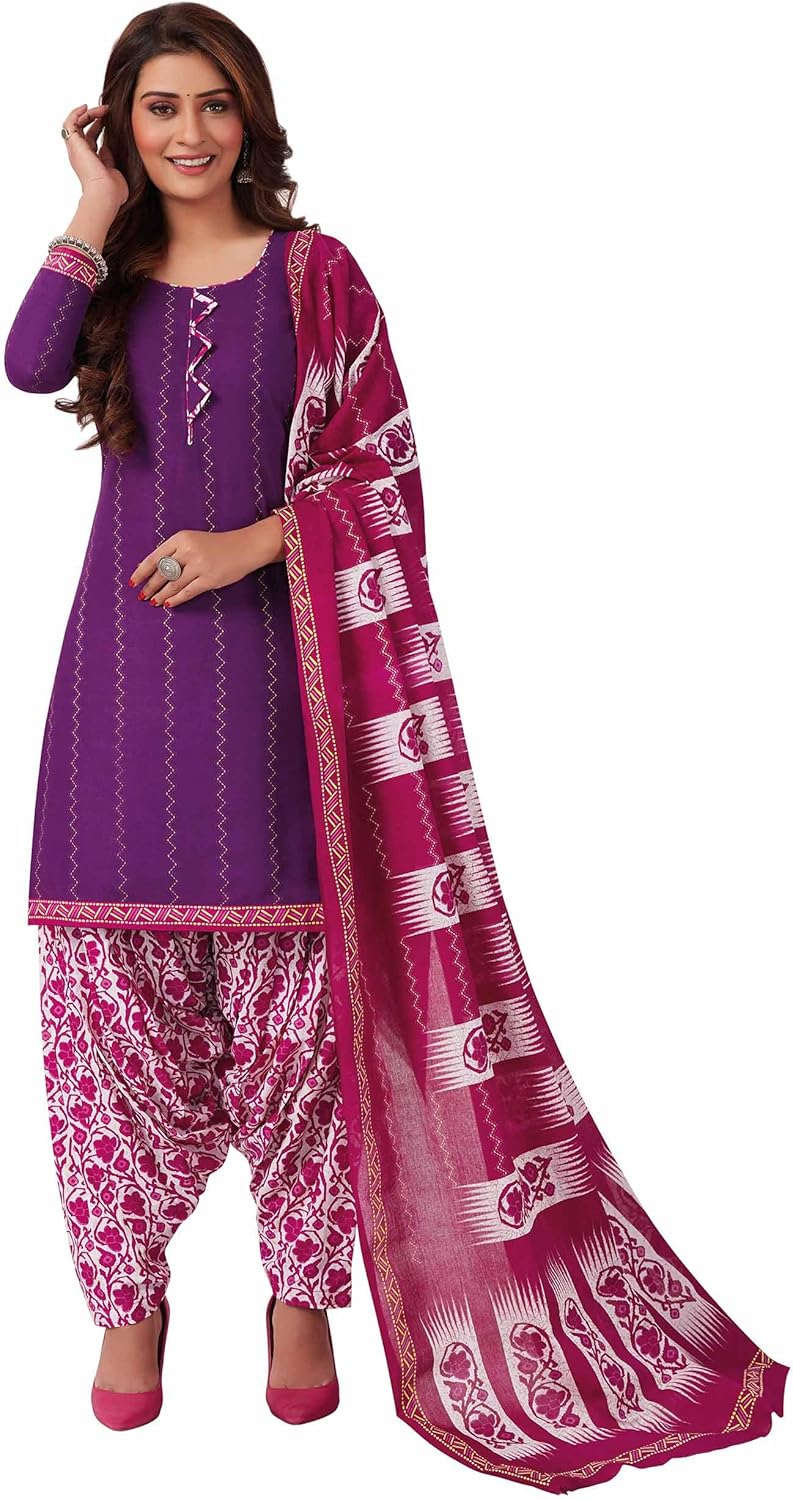 Miraan Cotton Printed Readymade Salwar Suit For Women (BANDCOLOR8033)