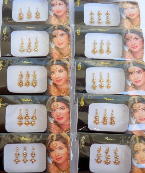 8 Bindi Pack- 24 Combo Bindi Stickers Multicolored,Silver,Gold,Black, Bindi Tattoo Bindi Jewelry - Image 3