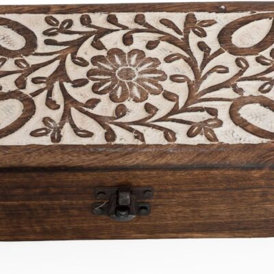 Great Birthday Gift Ideas Handmade Decorative Wooden Jewelry Box Jewelry Organizer Keepsake Box Treasure Chest Trinket Holder Watch Box Storage Box Housewarming Gifts Women
