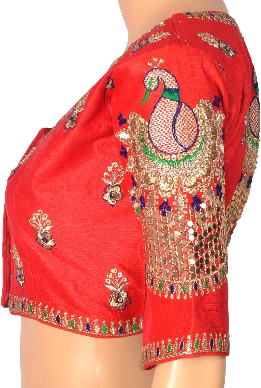 Chandrakala Embroidered Blouses for Women sarees,Readymade, (B195) - Image 3