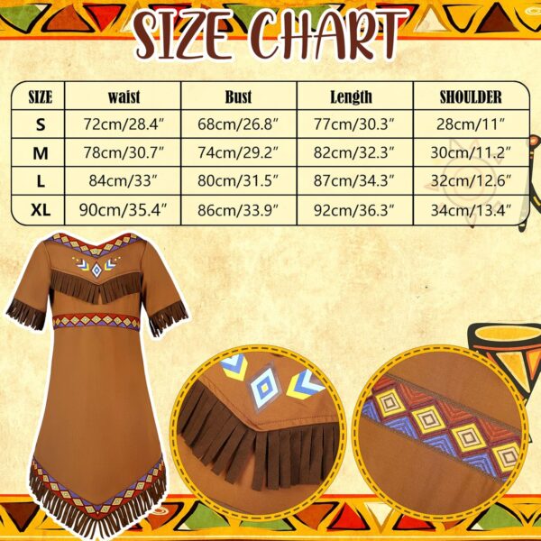 Boyiee Native Prince Costume Kids Indian Princess Dress Outfit for Halloween Cosplay - Image 4