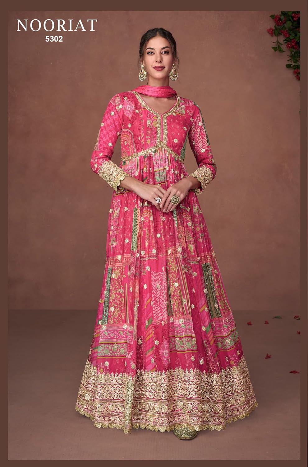 Eid festival salwar kameez ready to wear suit indian pakistani style party embroidered for women (2722) - Image 3