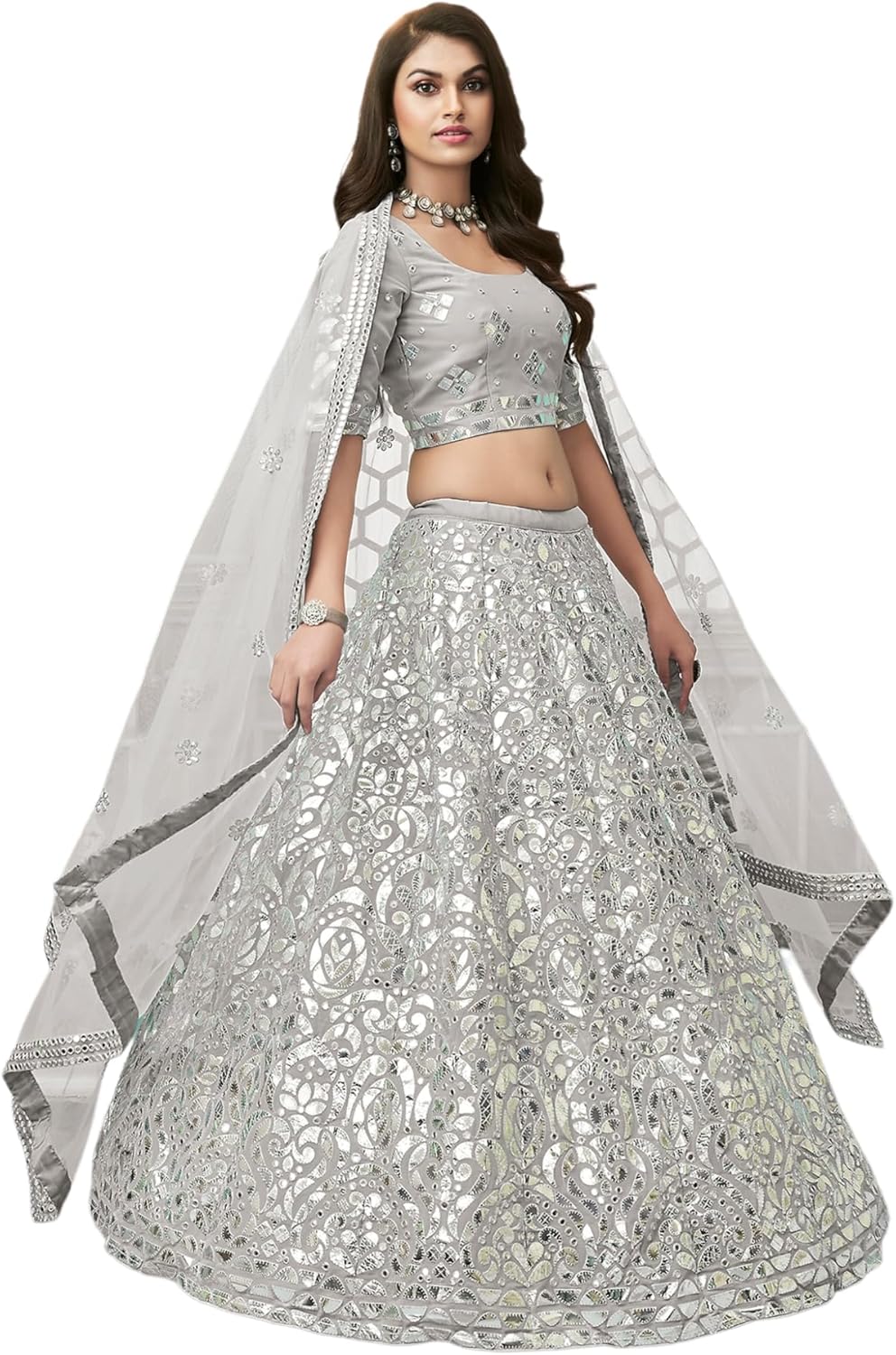 Fashion Boutique New Ready to wear Indian Wedding Traditional Wear Lehenga Choli for Womens (Gul-10)
