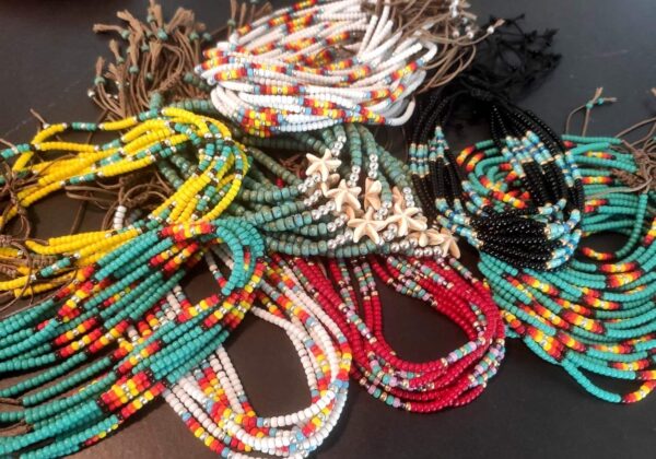 Anklet for Women, Unique Beaded Anklet, Native American Style, Green Turquoise Colorful Boho Hippie Beach Waterproof Anklet, Handmade by Tribes - Image 4