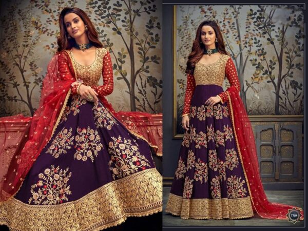 Alamara Fashion Ready To Wear Indian Pakistani Party Wear Wedding Wear Abhay Style Anarkali Gown Suit for Women - Image 2