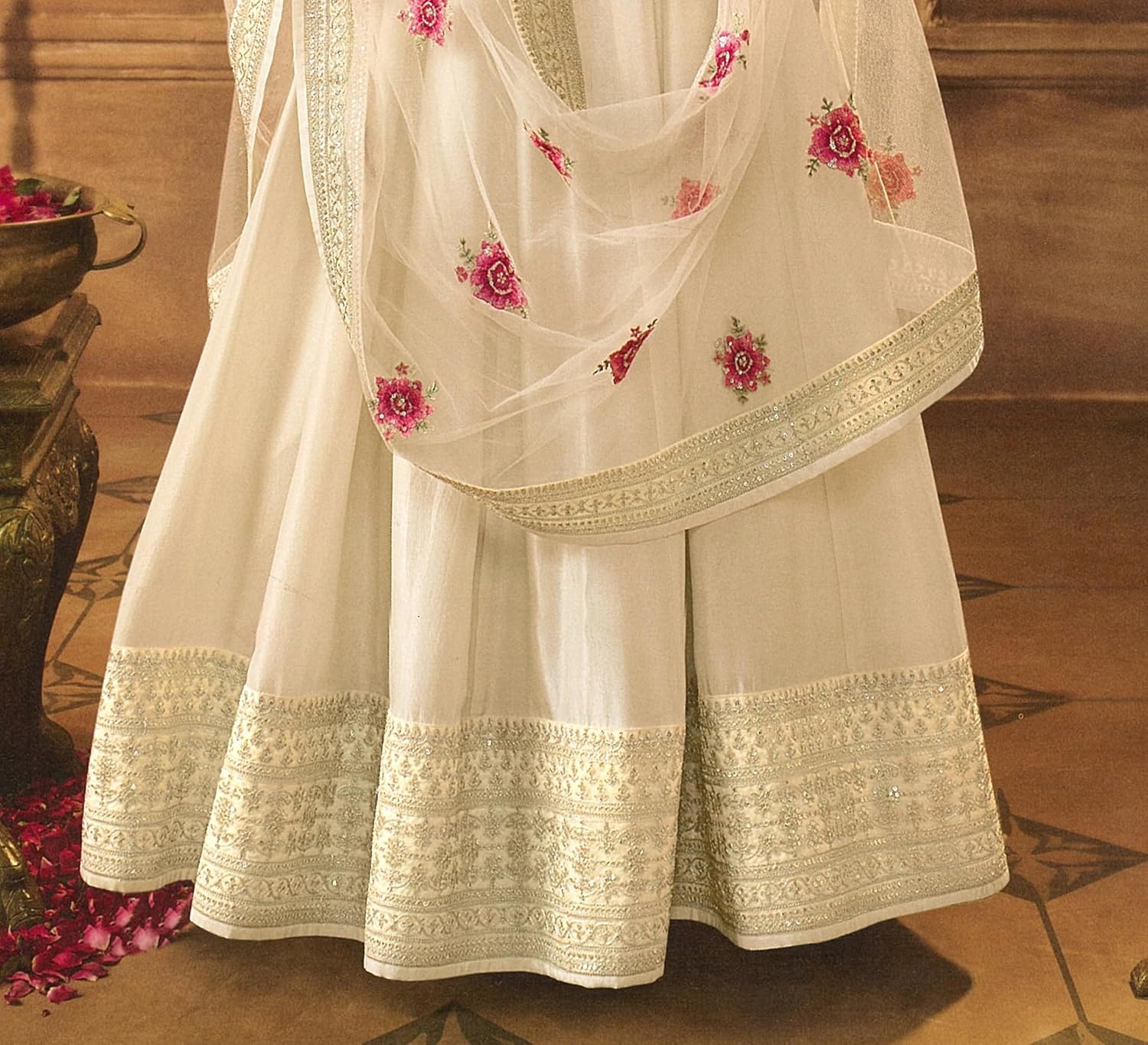 Delisa Fashion New Indian Pakistani Salwar Kameez Dress Anarkali Gown Suit Set ready to wear for Women with dupatta-63691 - Image 4