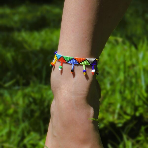 Ndlovu Anklet | by Woza Moya (Come Spirit of Change) | Handmade by The Hillcrest AIDS Centre Trust Crafters in South Africa - Image 4