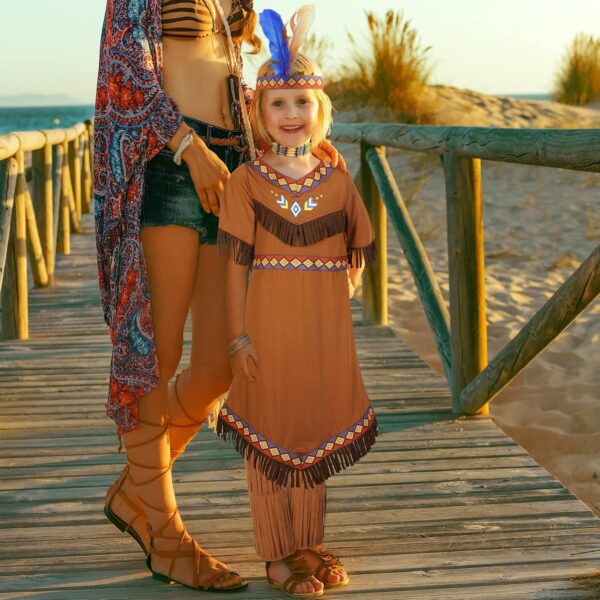 Boyiee Native Prince Costume Kids Indian Princess Dress Outfit for Halloween Cosplay - Image 7