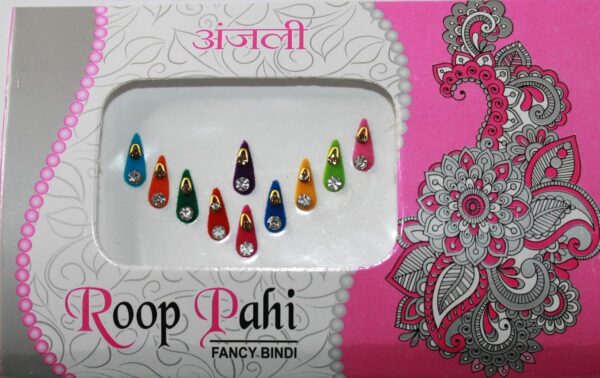 IS4A 10 Pack Bindi for Women, Bindi Jewelry Forehead, Indian Bindi, Bindi Face Jewels Multicolored Face Bindi Stickers - Image 7
