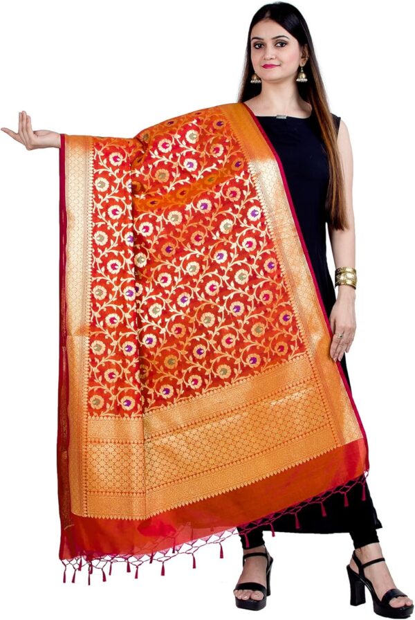 Chandrakala Banarasi Dupatta for Women,Shawl Scarf Wrap Chunni (DP-276)